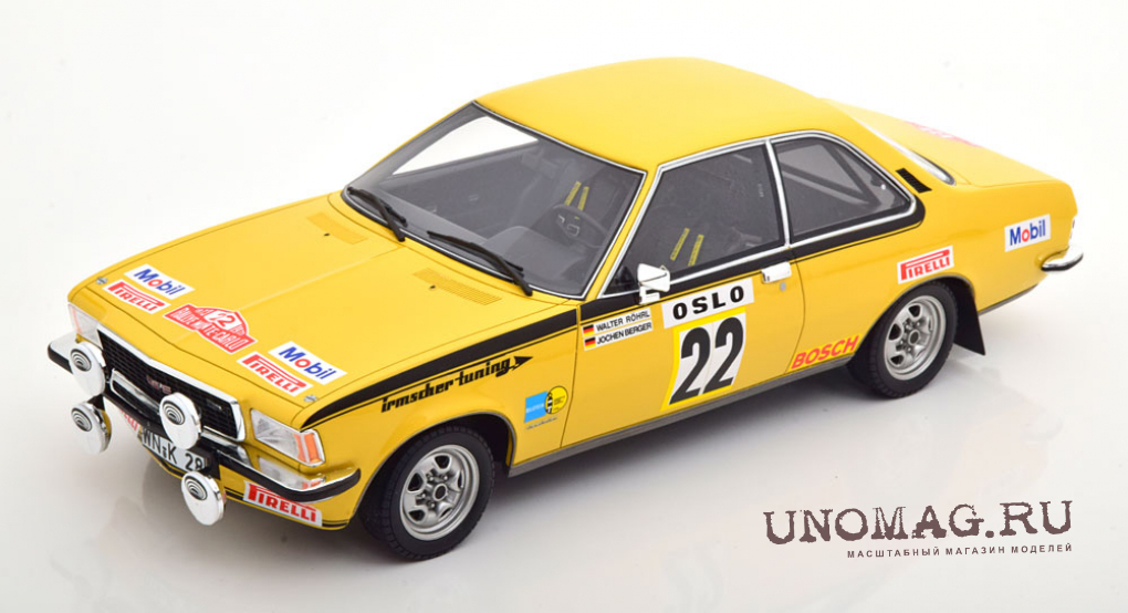 OPEL Commodore GS E 22 Rally Monte Carlo driver Röhrl Berger 1973