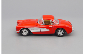 CHEVROLET Corvette (1957), red / white