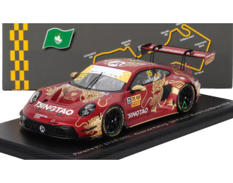 PORSCHE 911 992 Gt3 R Team Absolute Racing №25 Fia Gt World Cup Macau (2024) Laurens Vanthoor, Red