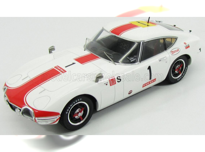 TOYOTA 2000gt №1 24h Fuji (1967), White Red