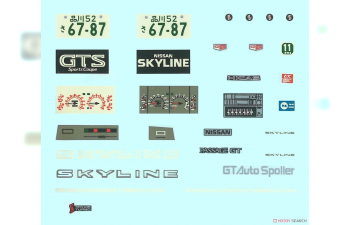 Сборная модель 7th Skyline 4door H.T GTS (Hi-So-Car Version)