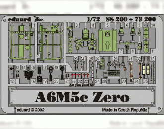 Цветное фототравление для A6M5c Zero