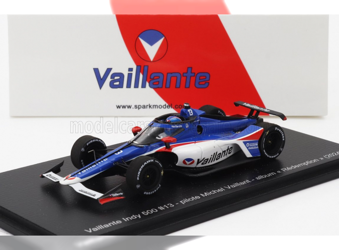 VAILLANTE Indy 500 №13 Album Redemption 2024 Michel Vaillant, Blue White