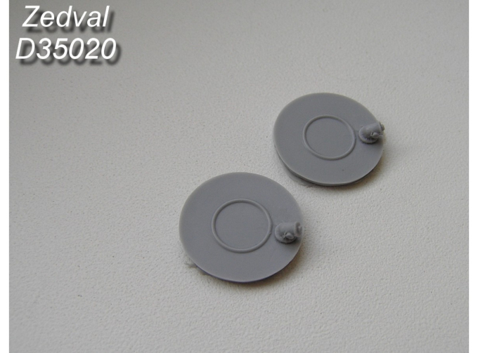 Аксессуары для моделей Днище топливных бочек. Вариант со сливоналивной горловиной на днище. Т-72 Моделист, Tamiya. В комплекте 2 днища.