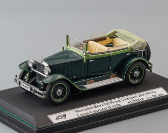 MERCEDES-BENZ 10/50 typ Stuttgart 260 (W11) Luxus Cabriolet D (1930), green
