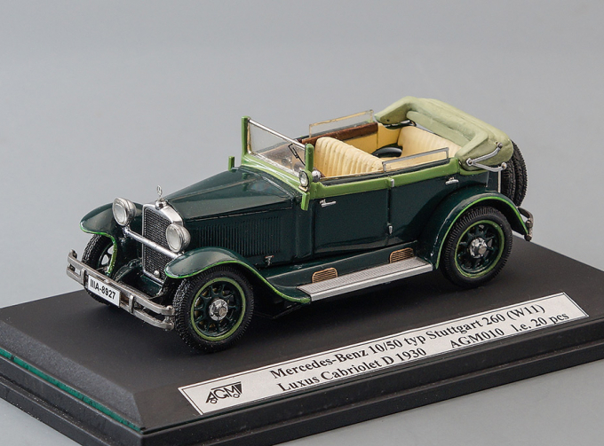 MERCEDES-BENZ 10/50 typ Stuttgart 260 (W11) Luxus Cabriolet D (1930), green