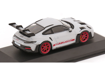 PORSCHE 911 (992) GT3 RS (2023), silver/red