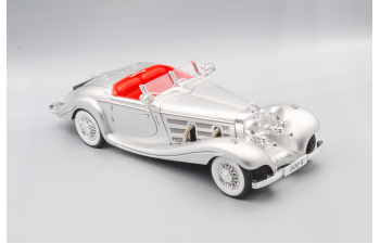 MERCEDES-BENZ 500K, серебристый, 30 см