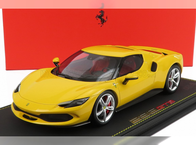 FERRARI 296 Gtb Hybrid 830hp V6 (2021) - Con Vetrina - With Showcase, Giallo Modena - yellow