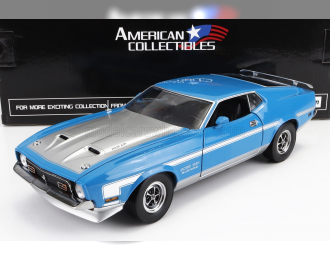 FORD MUSTANG BOSS 351 RAM AIR COUPE (1971), BLUE SILVER