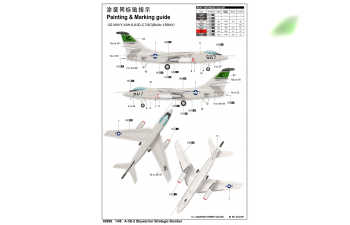 Сборная модель Самолет A-3D-2 Scywarrior Strategic Bomber