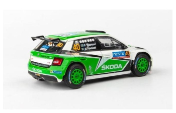 SKODA Fabia Iii R5 №40 Rally Finland (2015) P.Tidemand - E.Axelsson, Green White