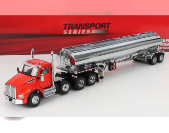 KENWORTH T880 Truck With Fd9300/dt-c4 Tanker Petroleum 1990, Red Chrome