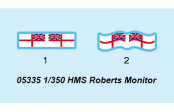 Сборная модель Корабль HMS Roberts Monitor