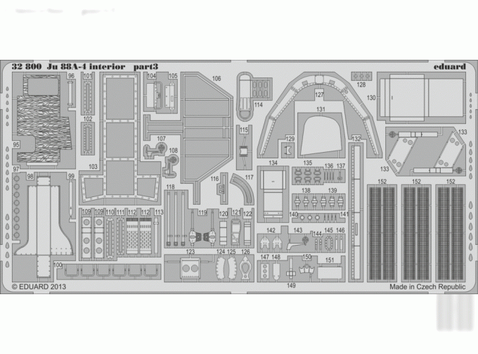 Цветное Фототравление для Ju 88A-4 interior S.A.