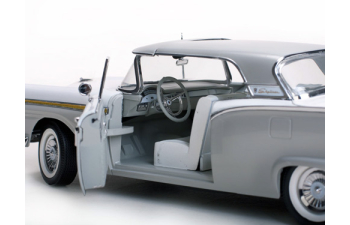 FORD Fairlane 500 Skyliner (1957), Wood Smoke Gray/Colonial White