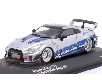 NISSAN Skyline GT-R (R34) Liberty Walk Body Kit (2020), silver / blue