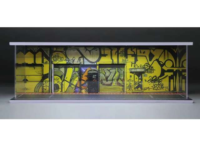 Diorama Graffiti with light, various