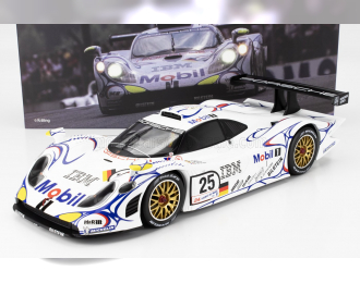 PORSCHE 911 Gt1-98 3.2l Turbo Team Porsche Ag Mobil-1 №25 2nd 24h Le Mans (1998) Uwe Alzen - Jorg Muller - Bob Wollek, White Blue Red