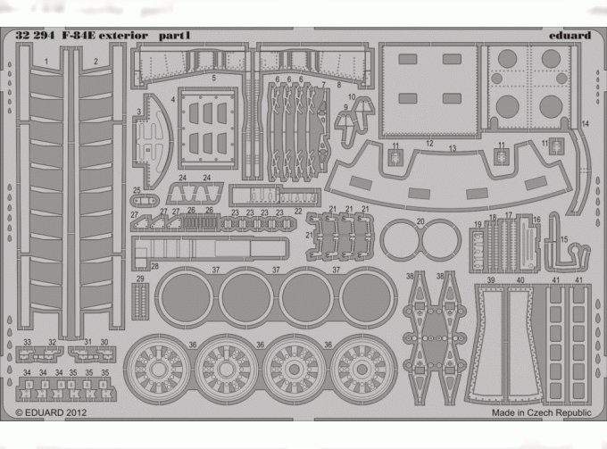 Фототравление для F-84E exterior