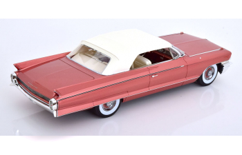 CADILLAC Eldorado Biarritz Convertible with Sofftop (1962), pink-metallic white