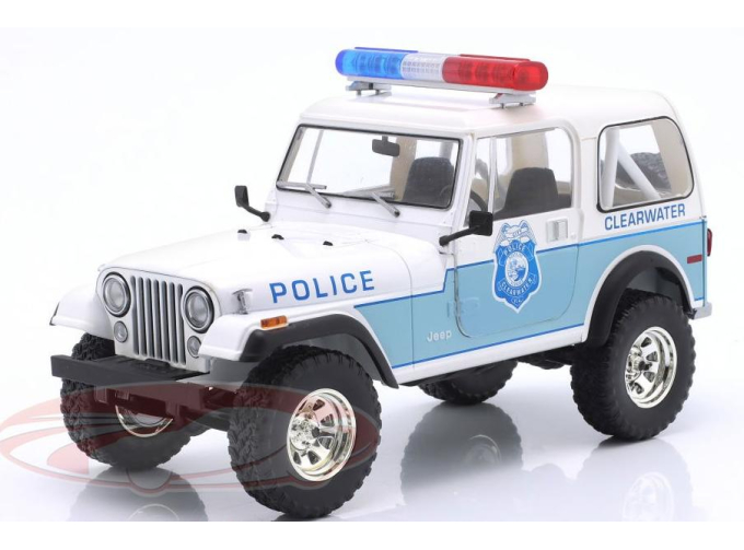 JEEP CJ-7 Clearwater POLICE (1982), white/blue