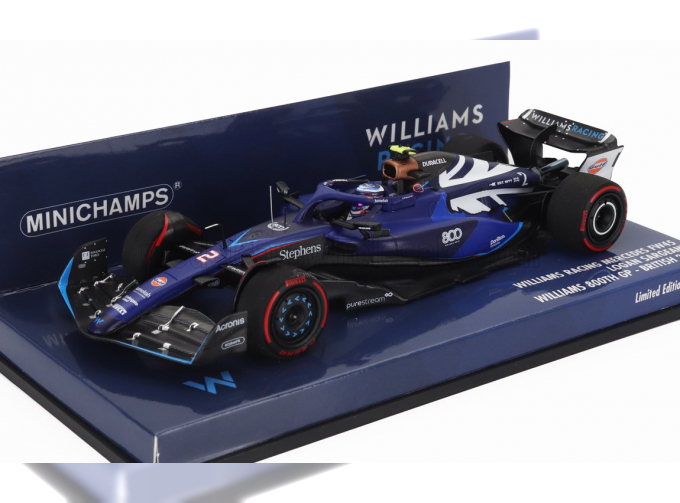 WILLIAMS F1 Fw45 Team Williams Racing №2 (800th Gp) British Gp (2023) Logan Sargeant, Blue