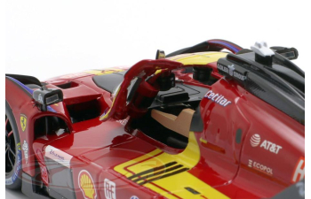 FERRARI 499P 3.0L Turbo V6 #51 Pier Guidi/Calado/Giovinazzi 3rd 24h Le Mans (2025), red/yellow
