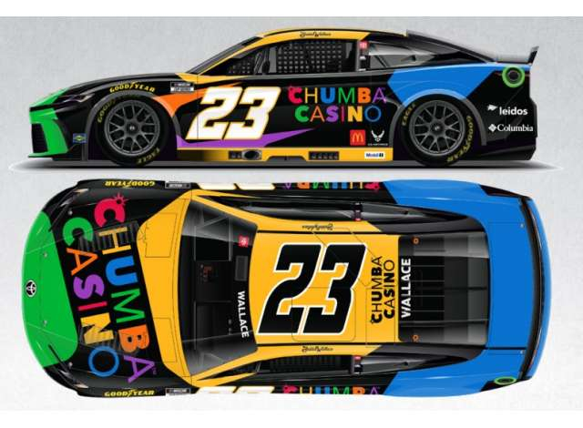 Toyota Camry XSE #23 Bubba Wallace *Chumba Casino*, various 2025