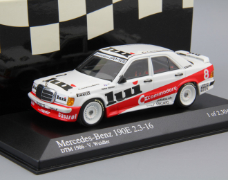 MERCEDES-BENZ 190E 2.3-16 "Commodore Lui" #8 Volker Weidler DTM (1986), white / red