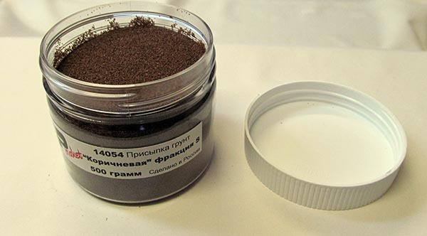 Присыпка грунт коричневая фракция s, 500 гр.