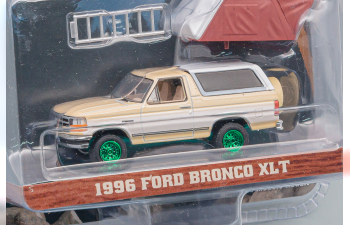 FORD Bronco XLT 4х4 с палаткой 1996 Light Saddle/Oxford White (Greenlight!!!)