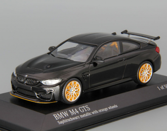 BMW M4 GTS 2016 black metallic, orange wheels