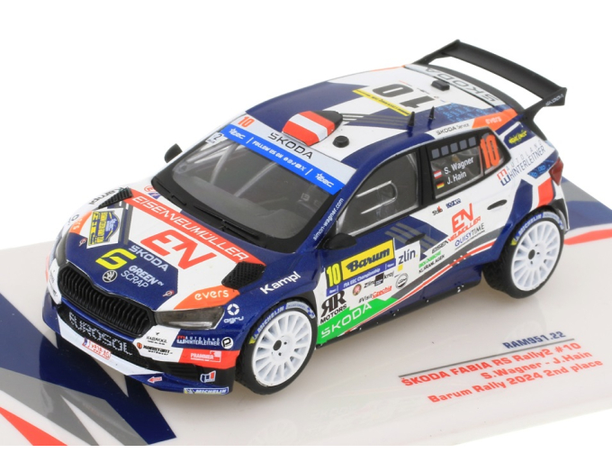 SKODA Fabia Rally2 Evo Team Eurosol Racing Hungary №10 2th Rally Barum (2024) Simon Wagner - Jara Hain, Various