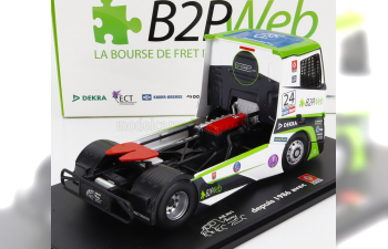 RENAULT T-LINE HIGH TRACTOR TRUCK TEAM ARAVI RACING N 4 RACING (2023) LIONEL MONTAGNE, GREEN WHITE BLACK