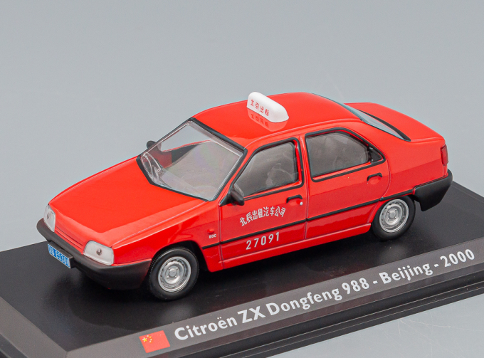 CITROEN Zx Berlina Taxi Dongfeng 988 Beijing 2000, Red