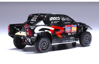 TOYOTA Hilux Gr Dkr Evo T1u Pick-up Team Gazoo Racing №243 Rally Dakar (2024) Guy Botterill - Brett Cummings, Black Red