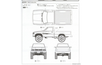 Сборная модель Toyota LN106 Hilux Longbed Street Custom '94