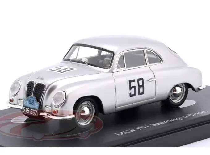 DKW F91 Sportwagen №58 Rallye Semperit Hubert Brand (1954), silver