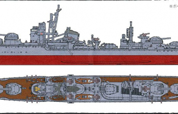 Сборная модель IJN Akizuki-Class Destroyer Akizuki/Hatsuzuki 1944 Operation Sho-1