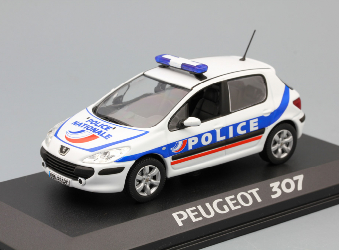 PEUGEOT 307 Police Nationale, white / blue