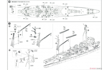 Сборная модель IJN Heavy Cruiser Atago (1944/Battle of Leyte Gulf)