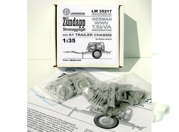 Сборная модель Zundapp 7,5 kVA Stromaggregat auf Anhangerfahrgestell A1