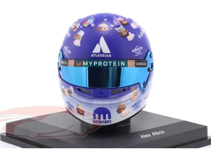MINI HELMET Williams Racing #23 8th British GP Formula 1 Alex Albon  (2025)
