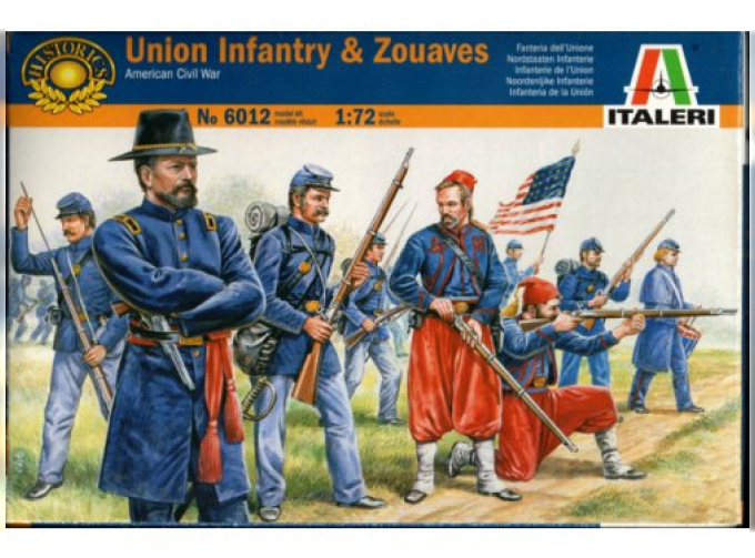 Сборная модель Солдаты UNION INFANTRY AND ZUAVES (AMERICAN CIVIL WAR)