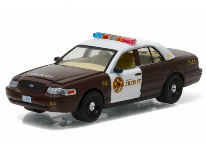 FORD Crown Victoria Police "Storybrooke" машина шерифа Грэма из т/с "Однажды в сказке" (2005), brown / white