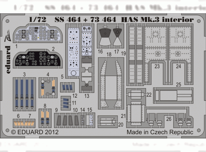 Цветное фототравление для Wessex HAS Mk.3 S. A.