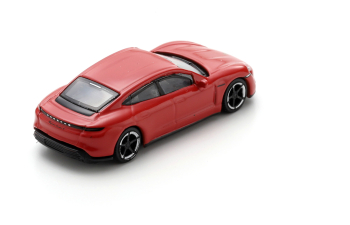 PORSCHE TAYCAN TURBO S (2021), red 