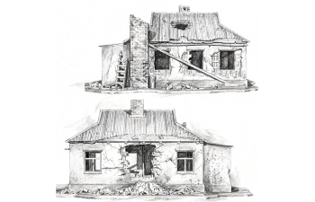 Диорама 3 "Разрушенное здание"