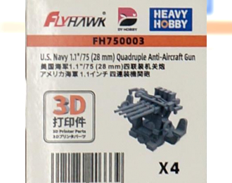 US Navy 1.1"/75 (28 mm) Счетверенная зенитная установка/ Quadruple Anti-Aircraft Gun